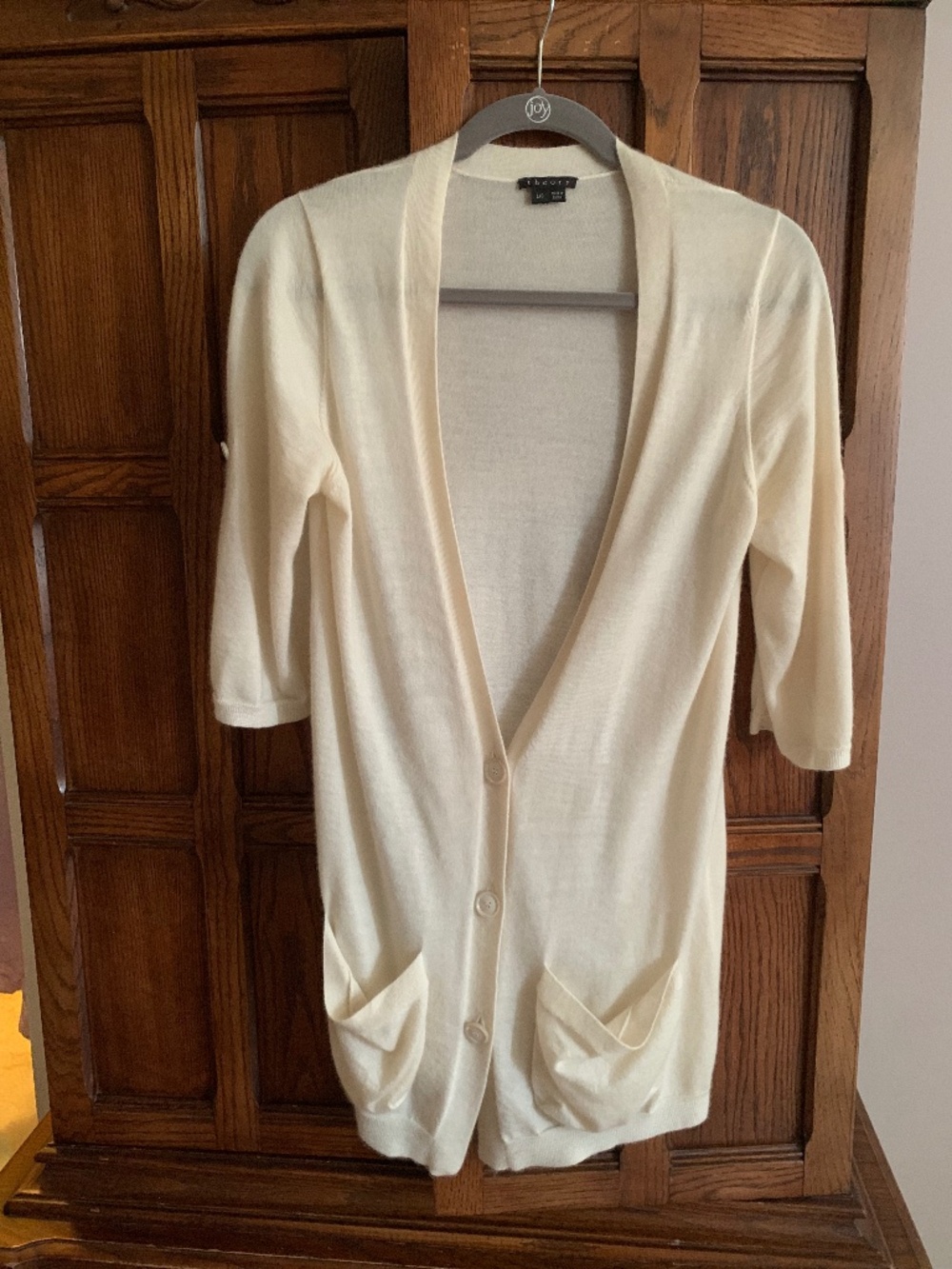 Theory cashmere cardigan lightweight sweater